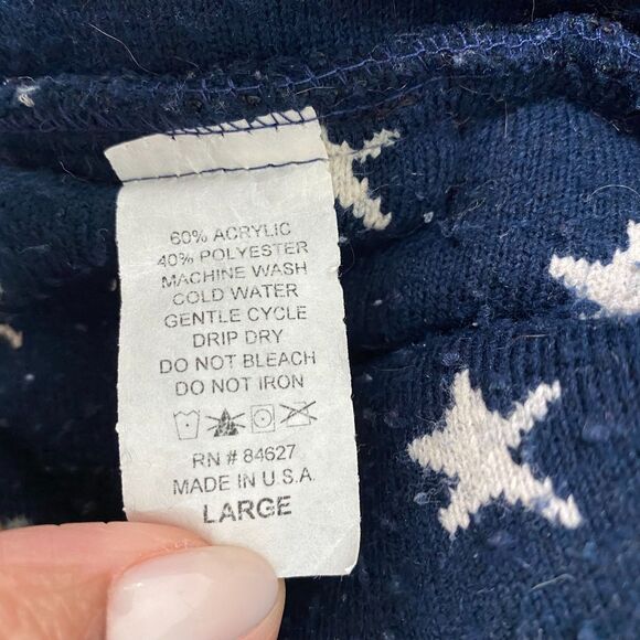 Bear‎ Ridge Outfitters Fleece Jacket Mens Large Full Zip Made USA Flag Stars - Picture 14 of 14